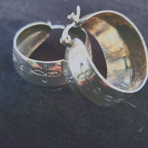 Sterling silver Creole hoops